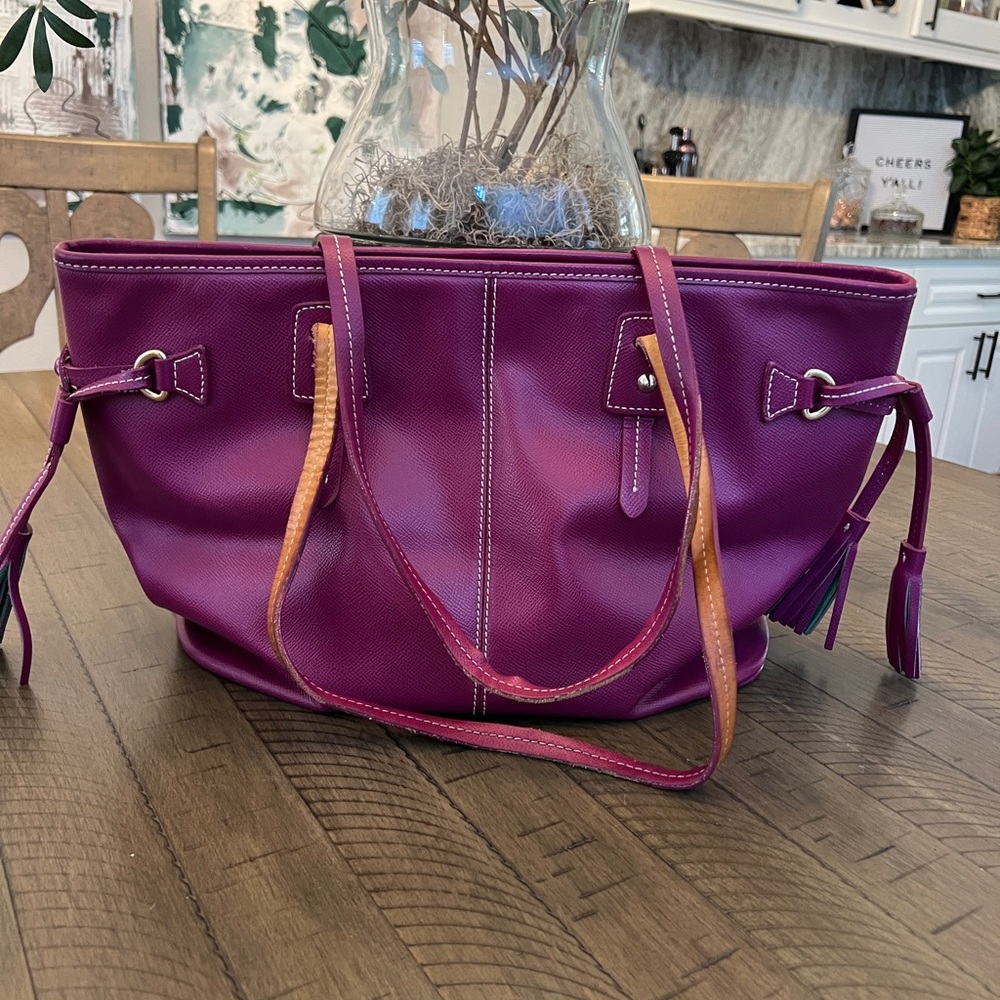 Dooney & Bourke Vibrant Magenta Tote - Picture 13 of 16
